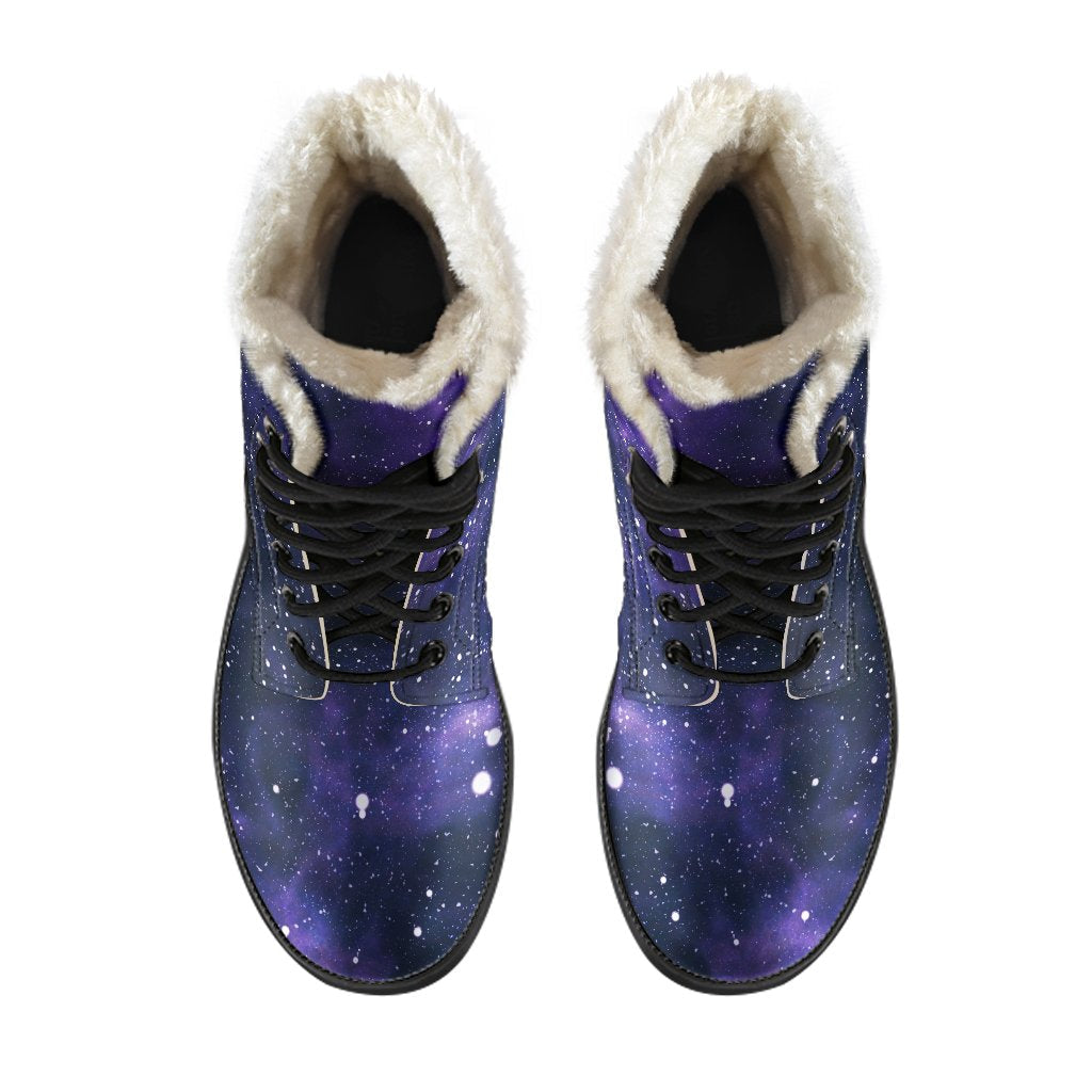 Groovy Galaxy Dreamin' Faux Fur Leather Boots - 4