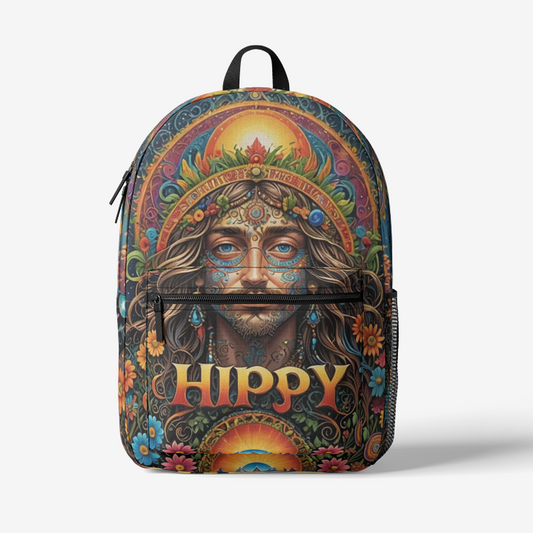 Emerald Blossoms - Hippy Guy Backpack For Hippies