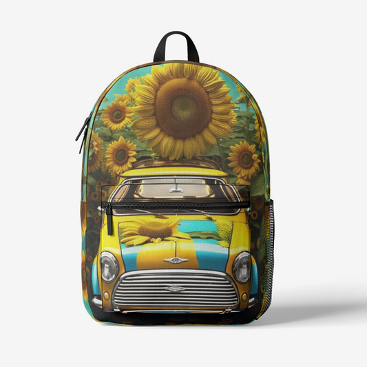 Emerald Blossoms - Sunflower Car Backpack For Hippies