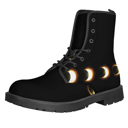 Eclipse Phases Leather Lightweight Boots for Hippies with Style - 1