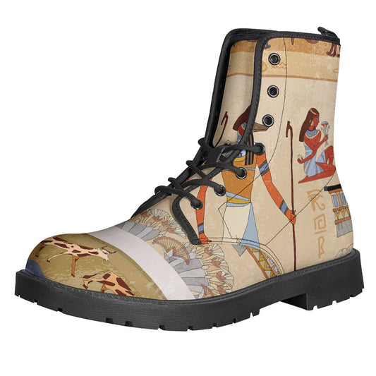 Walk like an Egyptian: Leather Lightweight Boots for Stylish Hippies - 1