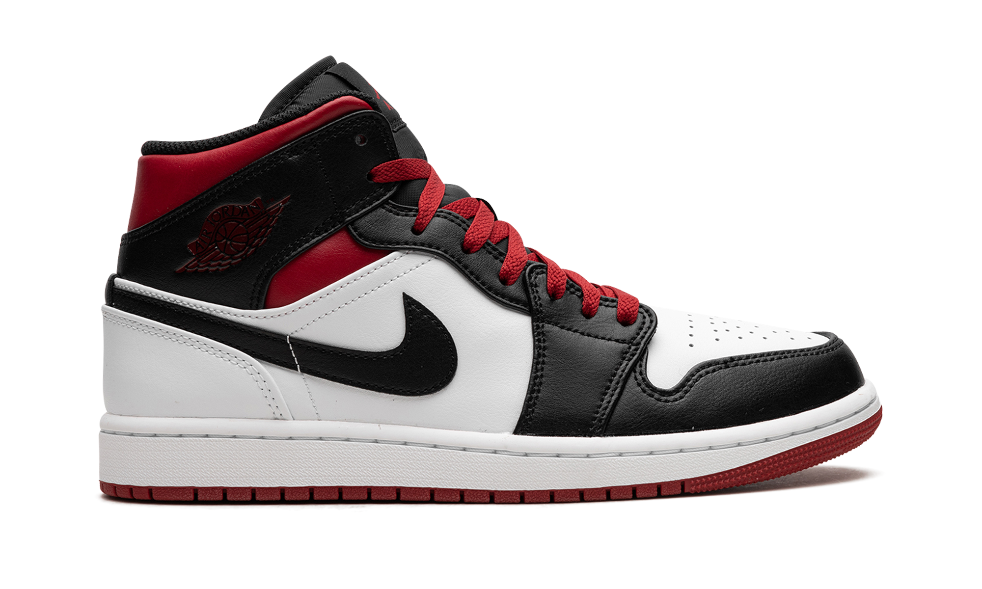 Air Jordan 1 Mid "Gym Red Black Toe"