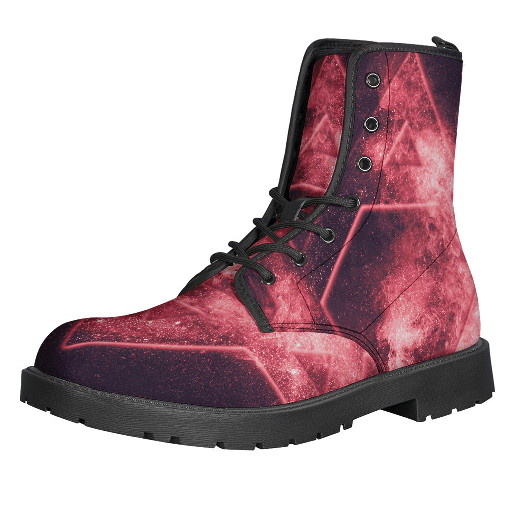 Fiery Star of David Lightweight Leather Boots for the Modern Hippie - 1