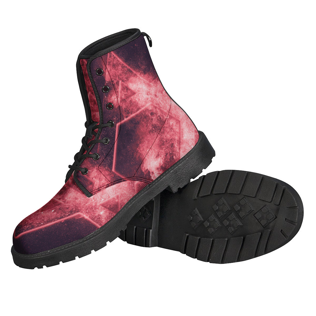 Fiery Star of David Lightweight Leather Boots for the Modern Hippie - 2