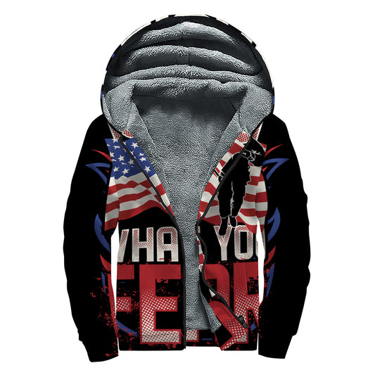 Stay Warm Like a Hippie in Our Sherpa Lined Zip Up Hoodie! - 1