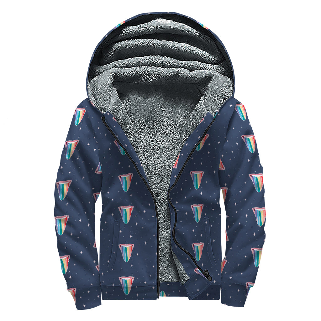 Peace, Love, and Warmth: The Hippies Sherpa Lined Zip Up Hoodie - 1