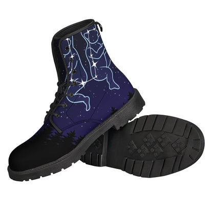 Gemini Constellation Leather Boots for the Free-Spirited Hippie - 2