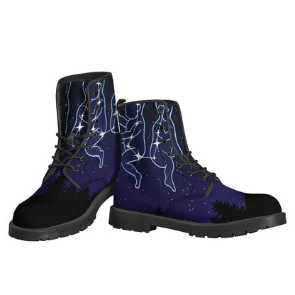 Gemini Constellation Leather Boots for the Free-Spirited Hippie - 3