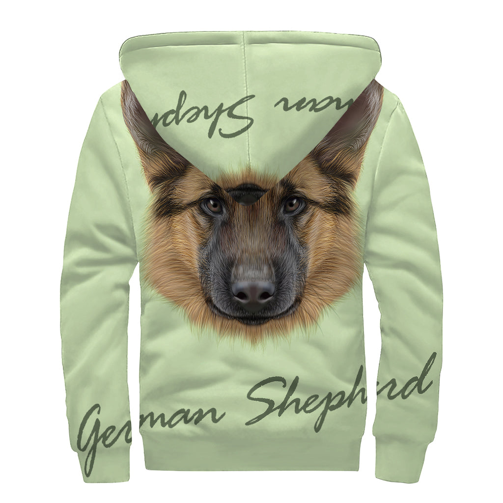 German Shepherd Dreamin' Sherpa Style Hoodie - 2