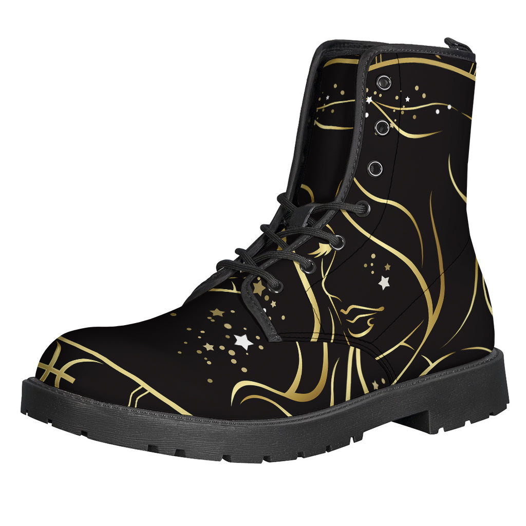 Virgo Inspired Leather Hippie Boots for the Free-Spirited Wanderer - 1