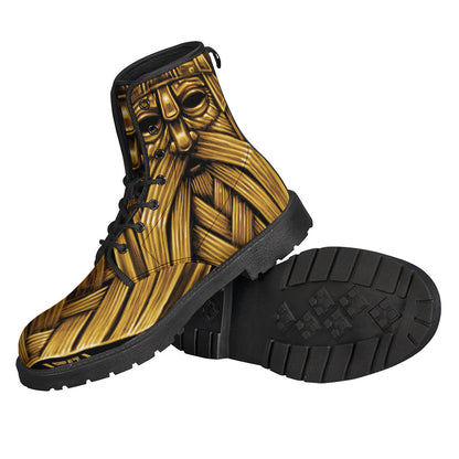 Odin's Gold Leather Boots: Embrace Your Inner Hippie Warrior - 2