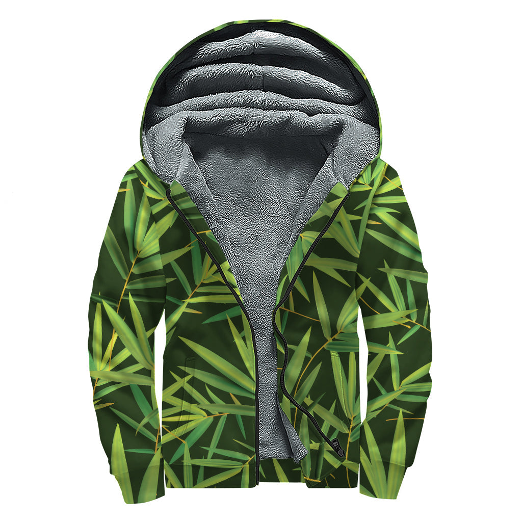 Bamboo Bliss: Sherpa Lined Zip Up Hoodie for the Free-Spirited Hippie - 1