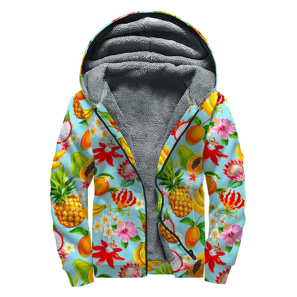 Rainbow Mosaic Sherpa Hoodie for Groovy Hippies - 1