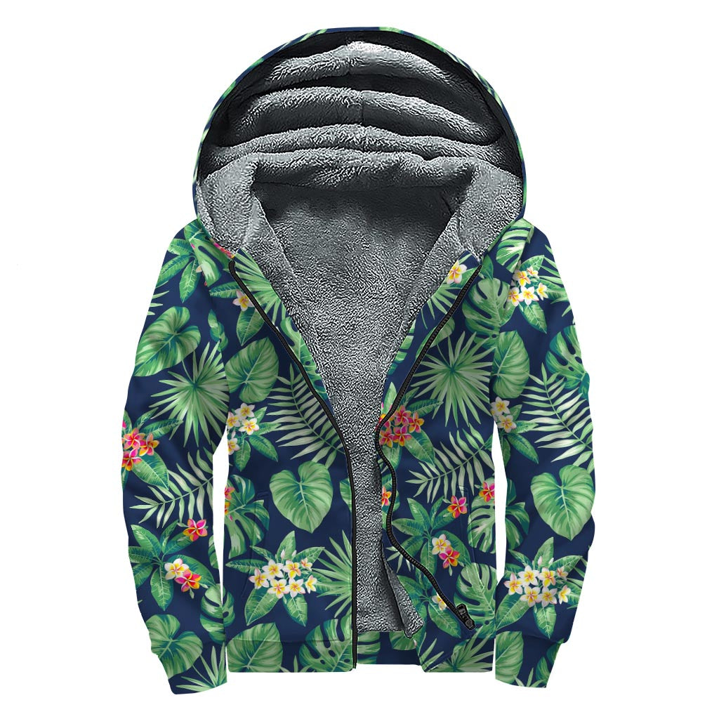 Tropical Vibe Sherpa Bliss Hoodie for Free Spirits - 1