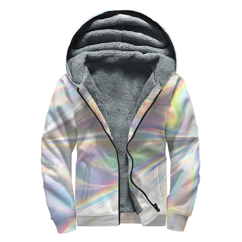 Groovy Vibes Sherpa Lined Zip Up Hoodie for Hippie Souls - 1