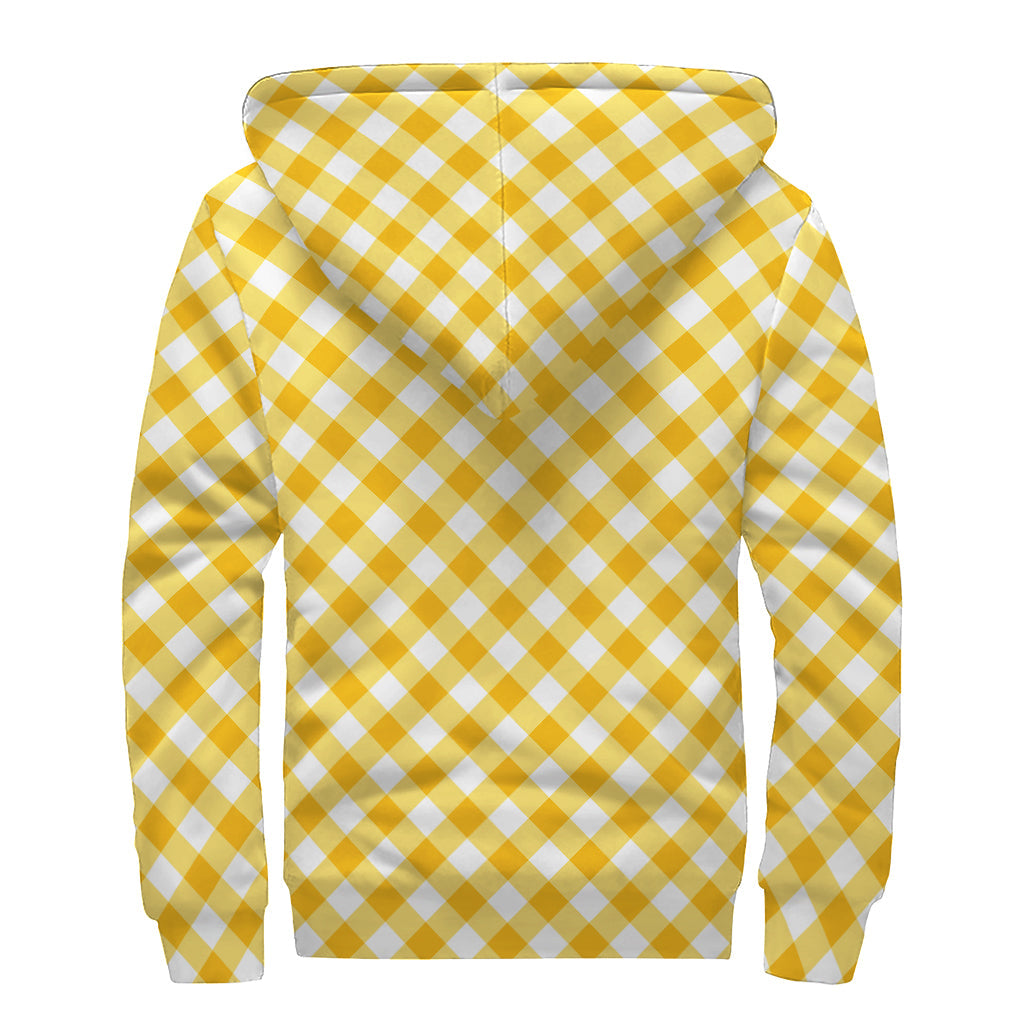 Groovy Gingham Dream Sherpa Lined Zip Up Hoodie - 2