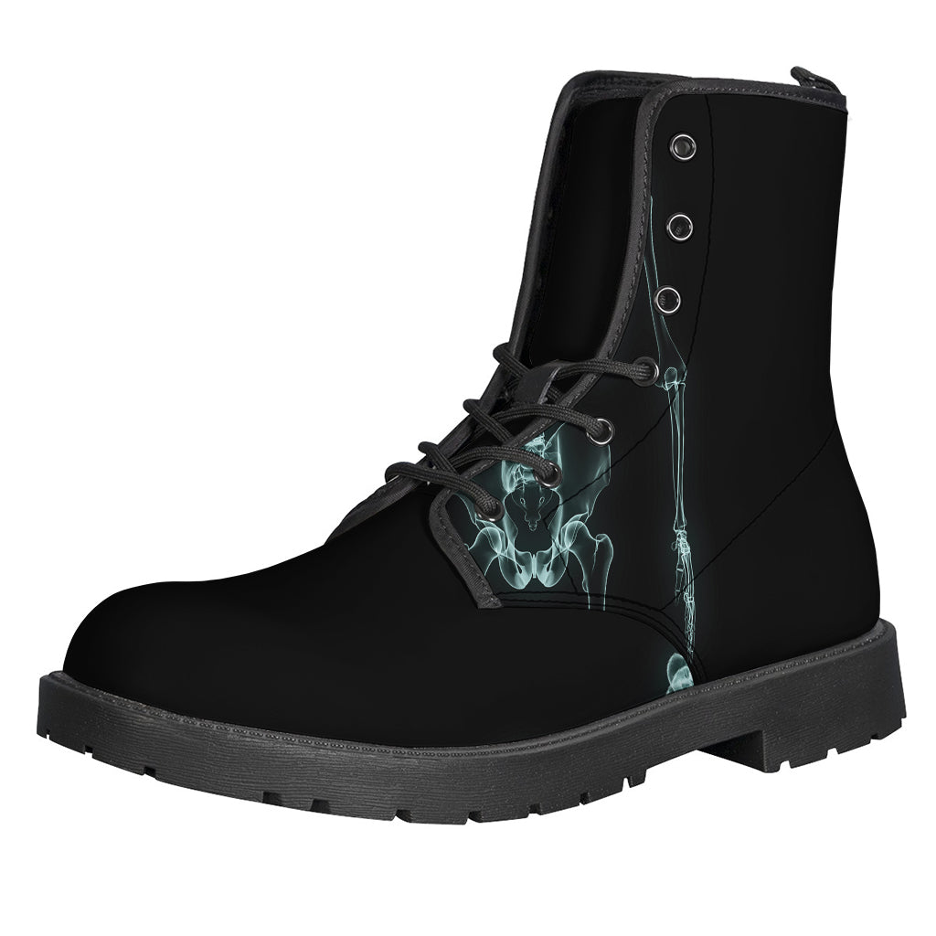 X-Ray Skeleton Leather Boots for the Modern Hippie - 1