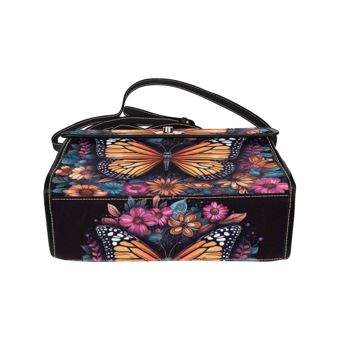 Emerald Blossoms - Magical Butterfly Celestial Satchel Bag For Hippies