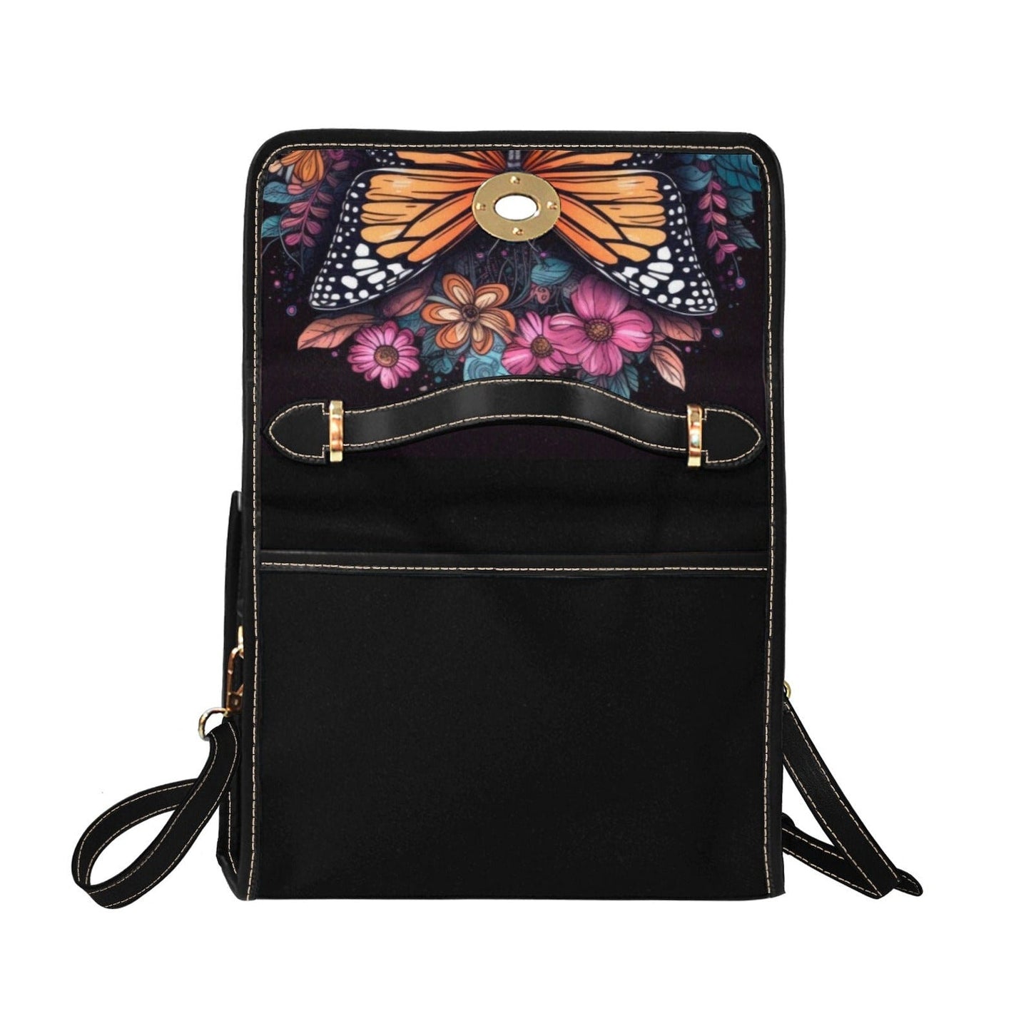 Emerald Blossoms - Magical Butterfly Celestial Satchel Bag For Hippies