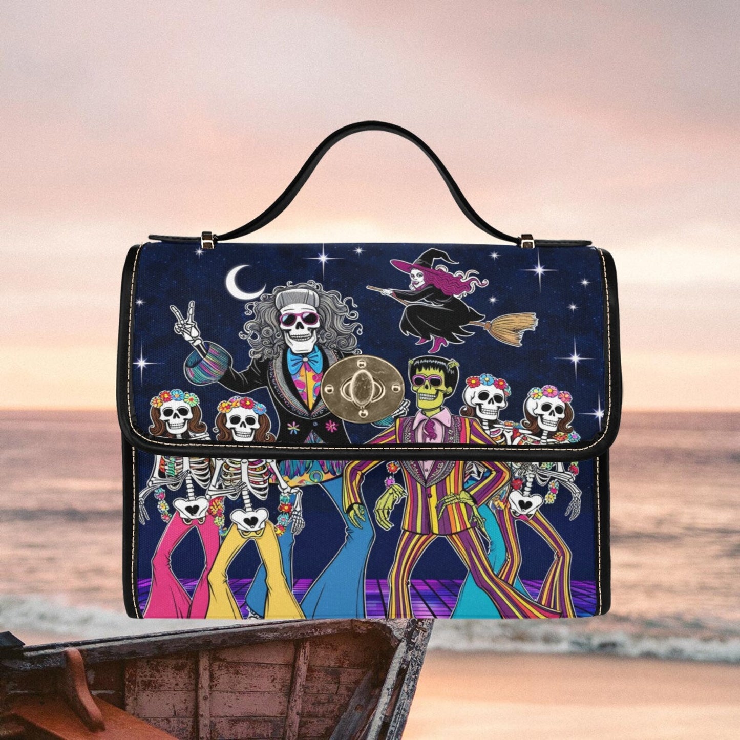 Hippie Flair: Get Your Groove On with the Hippies Satchel Bag