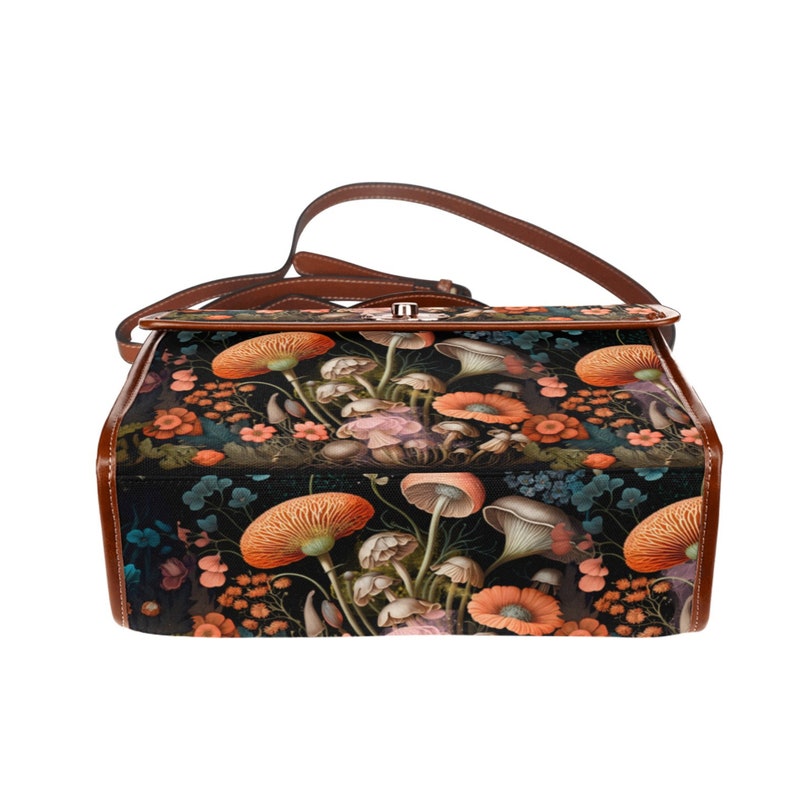 EmeraldBlossoms - Witchy Mushroom Bag Cute Floral Mushroom