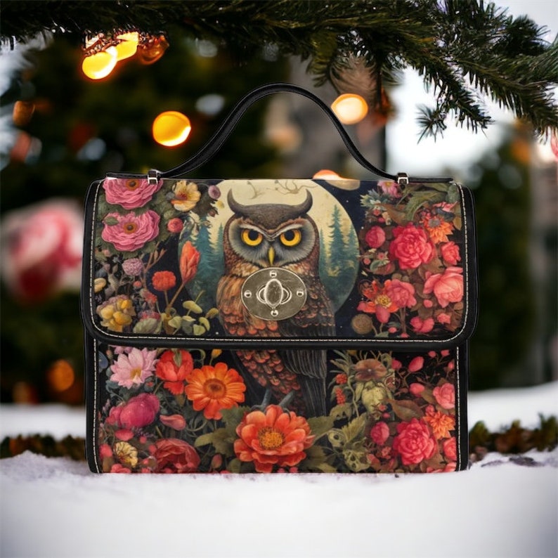 EmeraldBlossoms - Owl Witchy Bag.