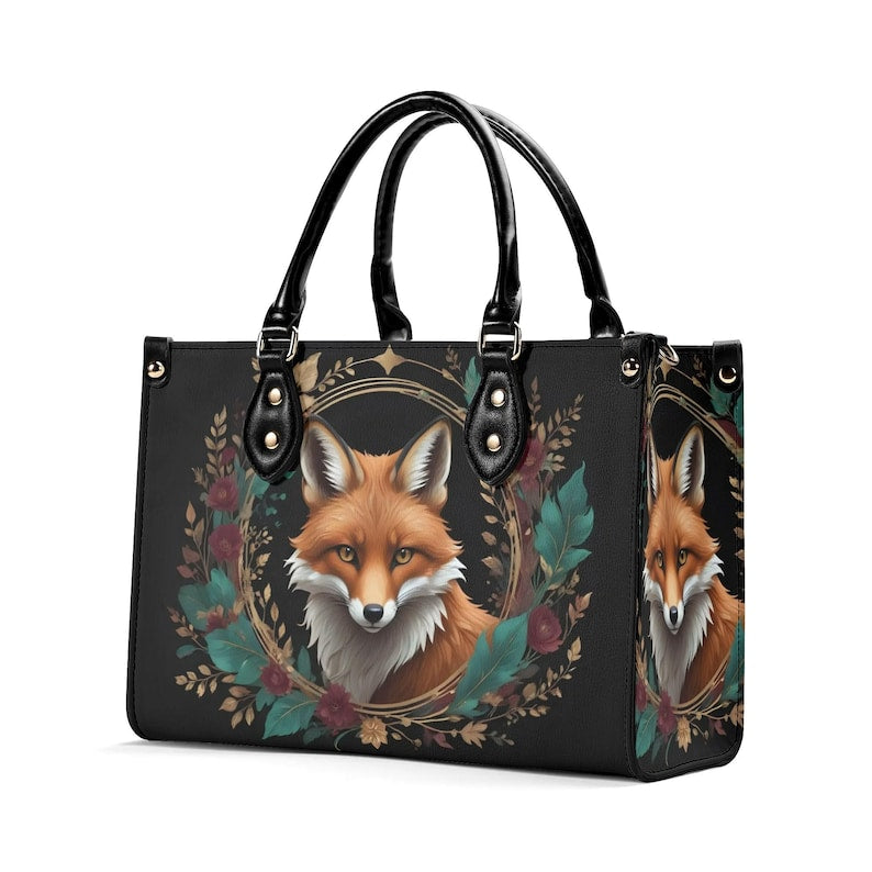 Emerald Blossoms - Fox Girl Bag Cute Crossbody Purse Shoulder Bag