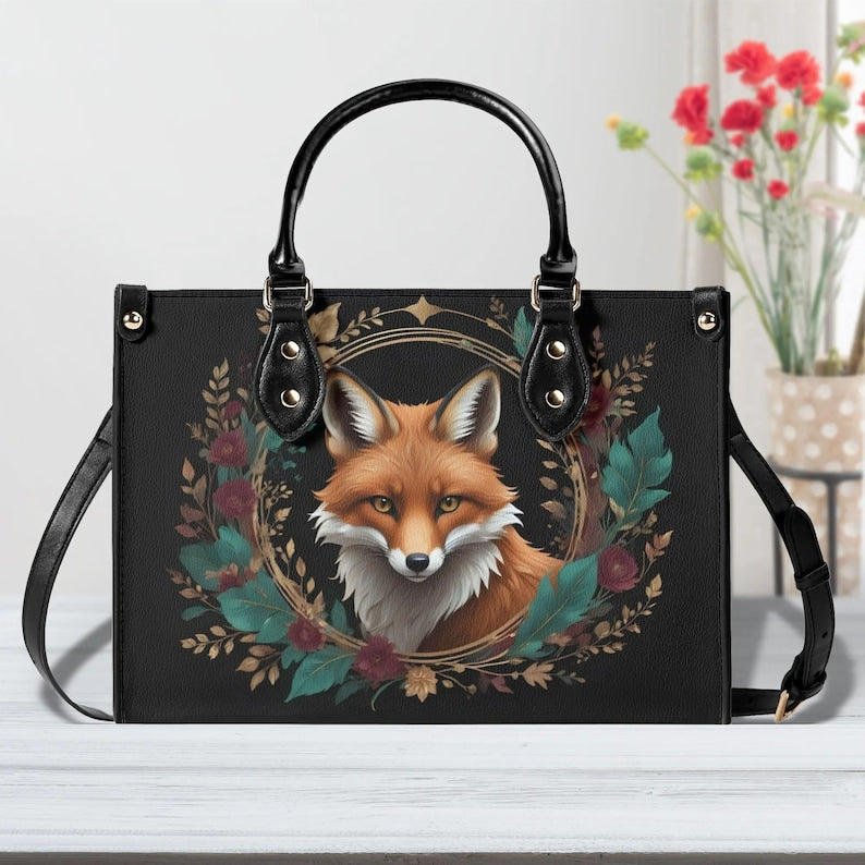 Emerald Blossoms - Fox Girl Bag Cute Crossbody Purse Shoulder Bag