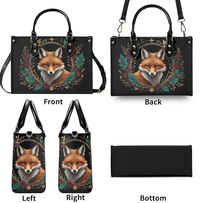 Emerald Blossoms - Fox Girl Bag Cute Crossbody Purse Shoulder Bag