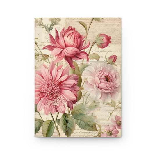 Vintage Flower Journal Hardcover Notebook, 5.75x8, 150 Lined Pages, Item, Most Popular Item, Trending Item Gift Idea