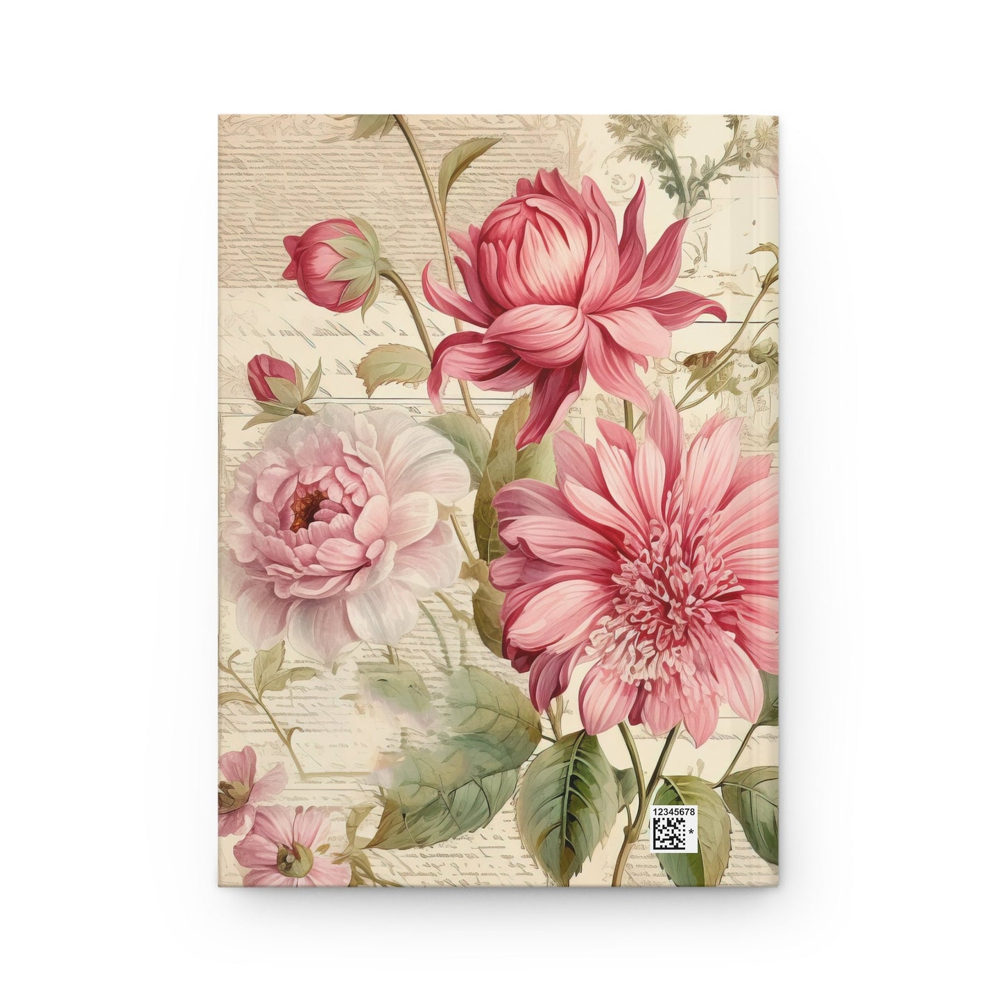 Vintage Flower Journal Hardcover Notebook, 5.75x8, 150 Lined Pages, Item, Most Popular Item, Trending Item Gift Idea