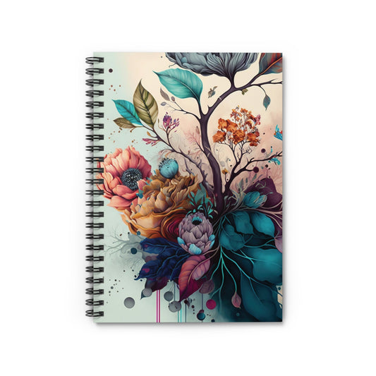 Floral Flower Journal Notebook, 6x8, Ruled Line Paper, Item, Most Popular Item, Trending Item Gift Ideas s