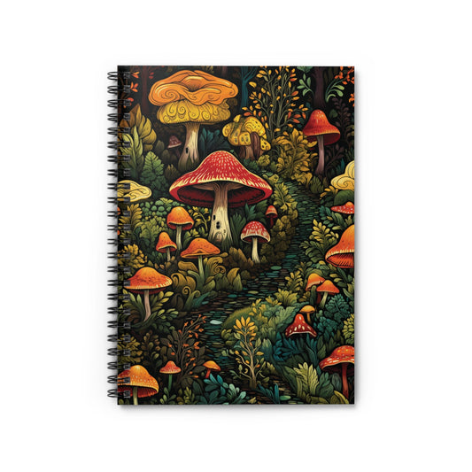 Elegant Mushroom Journal Notebook: 6x8 Ruled Line Paper - Perfect Gift Idea for Her. Bestseller on Etsy with Stylish Design Most Popular