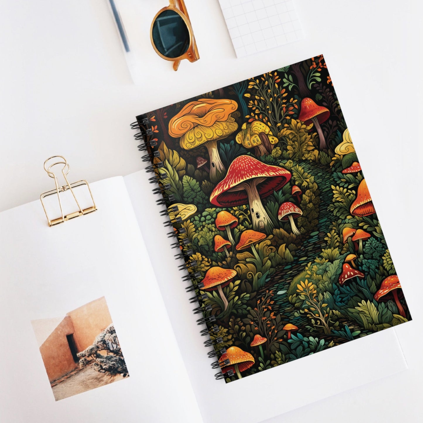 Elegant Mushroom Journal Notebook: 6x8 Ruled Line Paper - Perfect Gift Idea for Her. Bestseller on Etsy with Stylish Design Most Popular