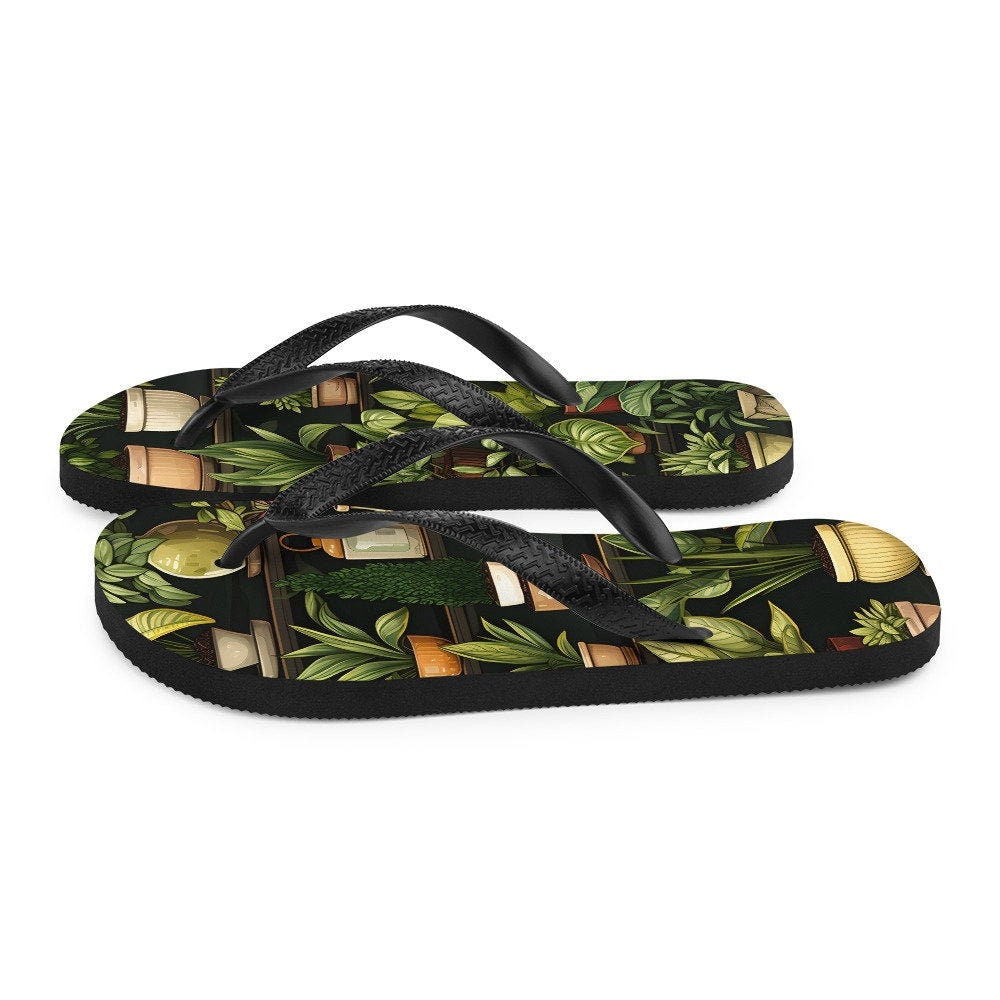 Emerald  Blossoms - PLANTS Flip-Flops