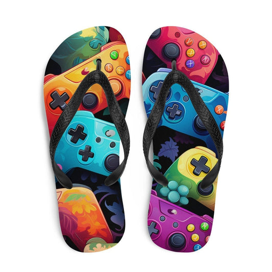 Emerald  Blossoms - The Gamer Flip-Flops