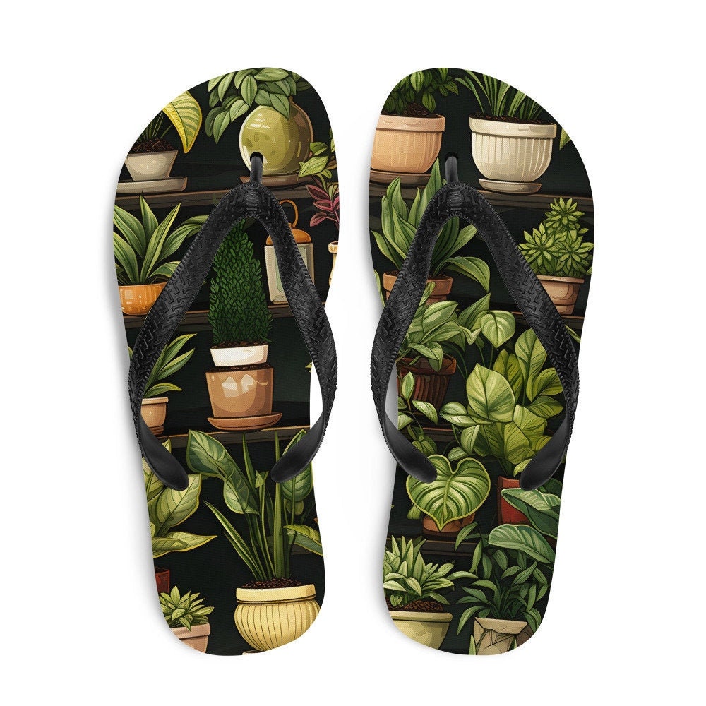 Emerald  Blossoms - PLANTS Flip-Flops