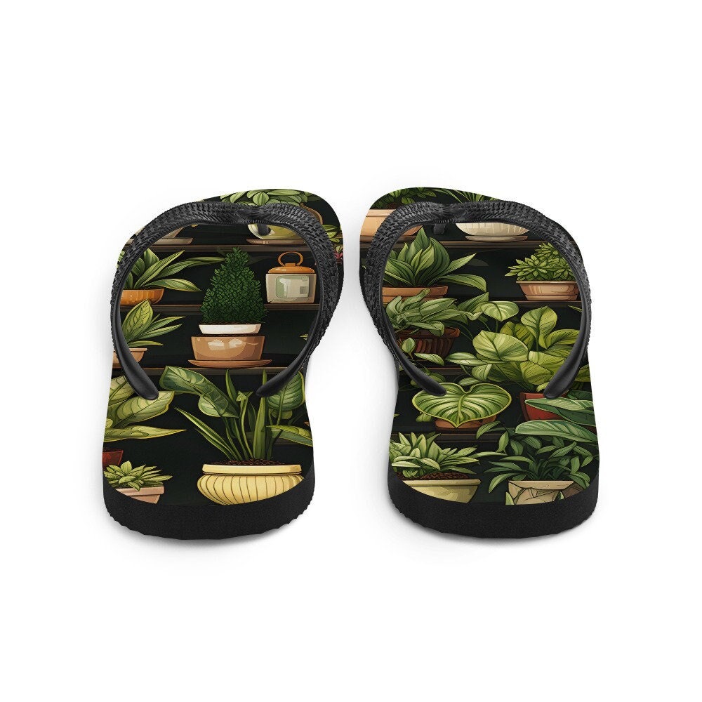 Emerald  Blossoms - PLANTS Flip-Flops