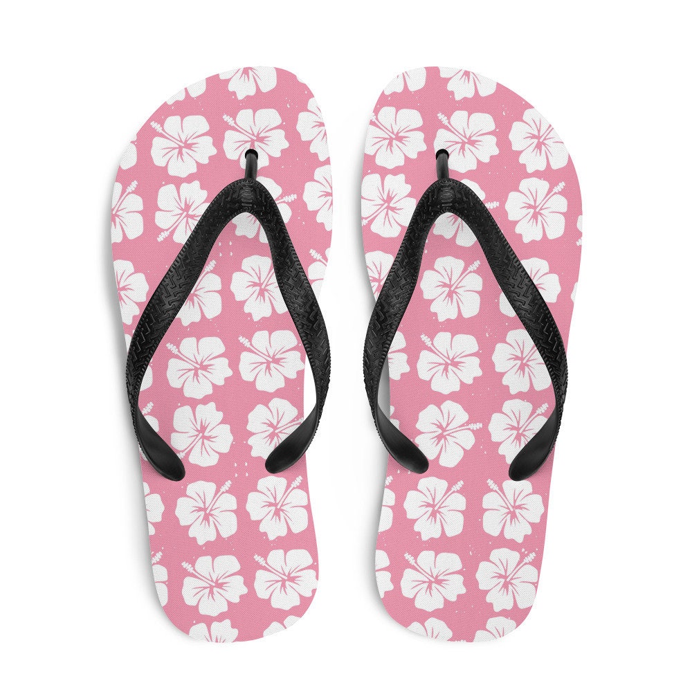 Emerald  Blossoms - Hawaiian Flowers Flip-Flops