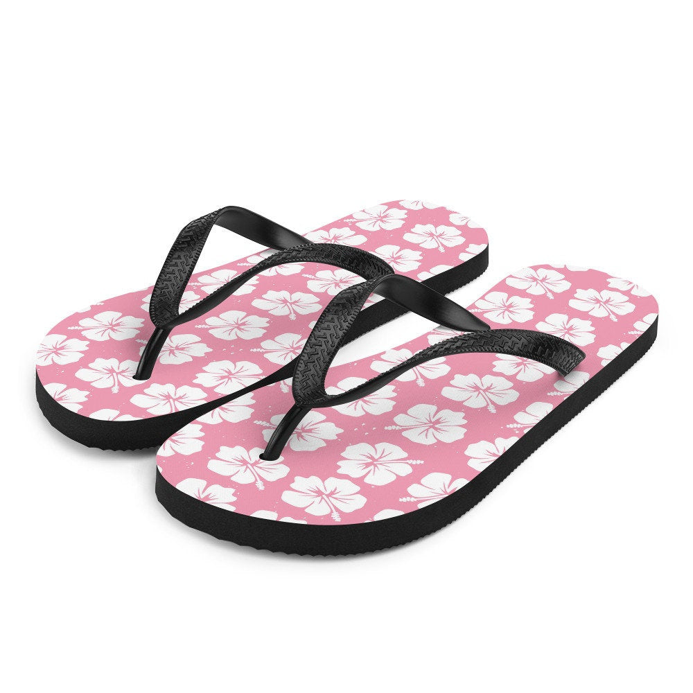 Emerald  Blossoms - Hawaiian Flowers Flip-Flops