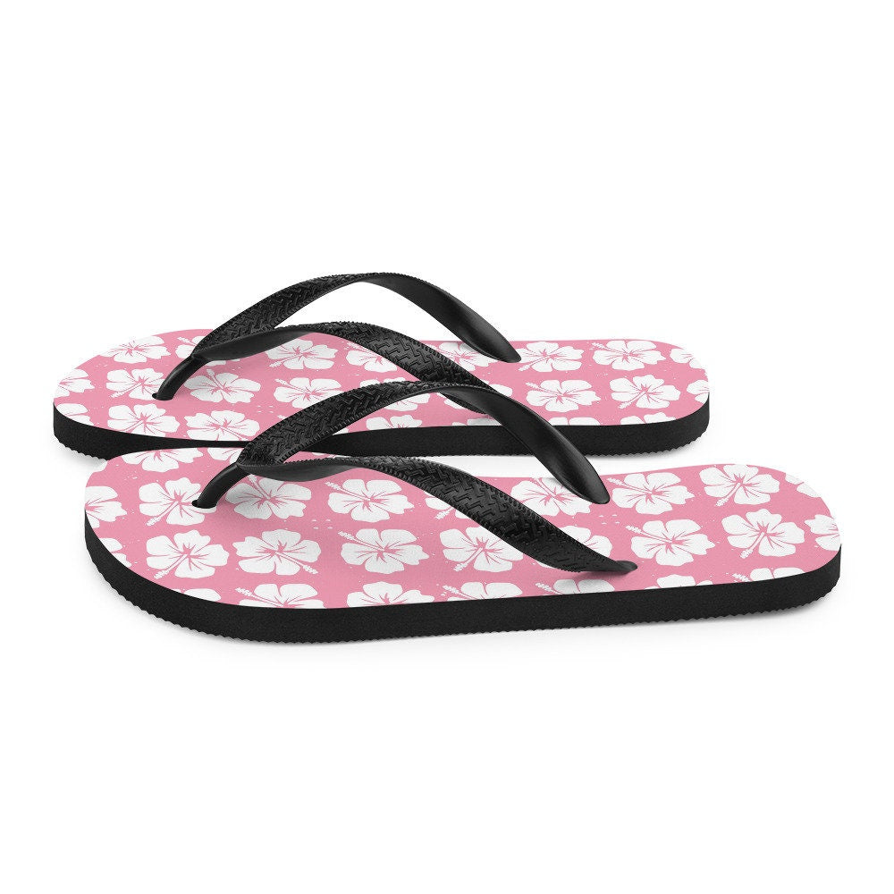 Emerald  Blossoms - Hawaiian Flowers Flip-Flops