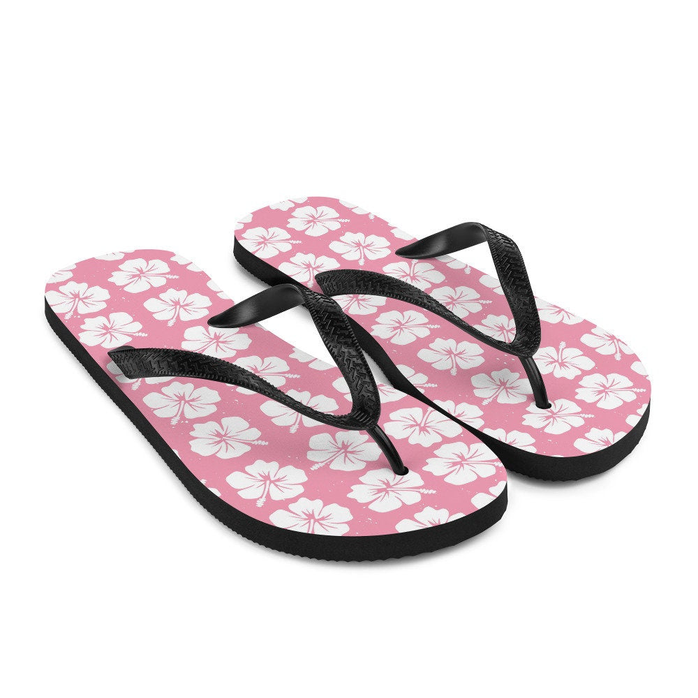 Emerald  Blossoms - Hawaiian Flowers Flip-Flops