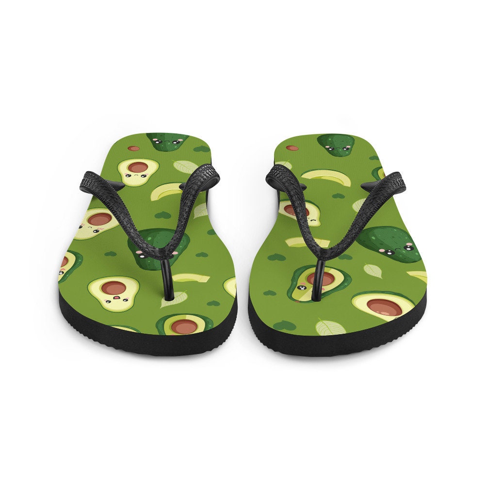 Emerald  Blossoms - Ohh I love some Avacados! Flip-Flops