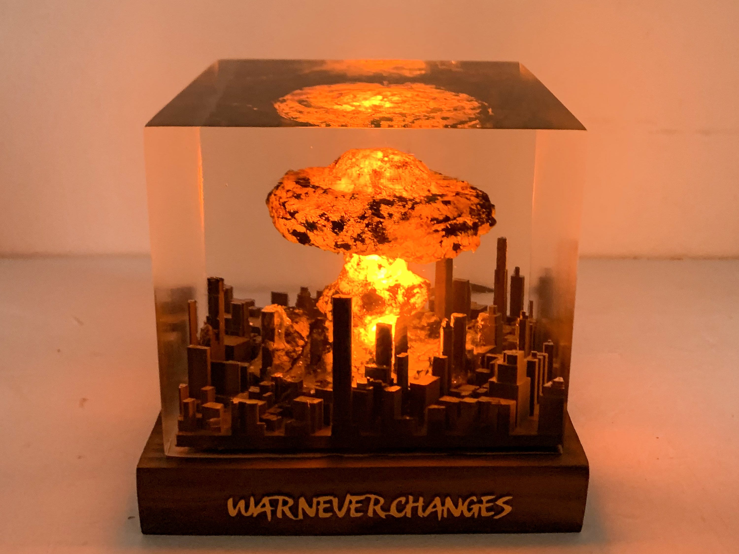 Explosion Resin diorama- nuke bomb fallout 4, Atomic bomb diorama, little boy bomb, EASTER 2026, gift ideas for him