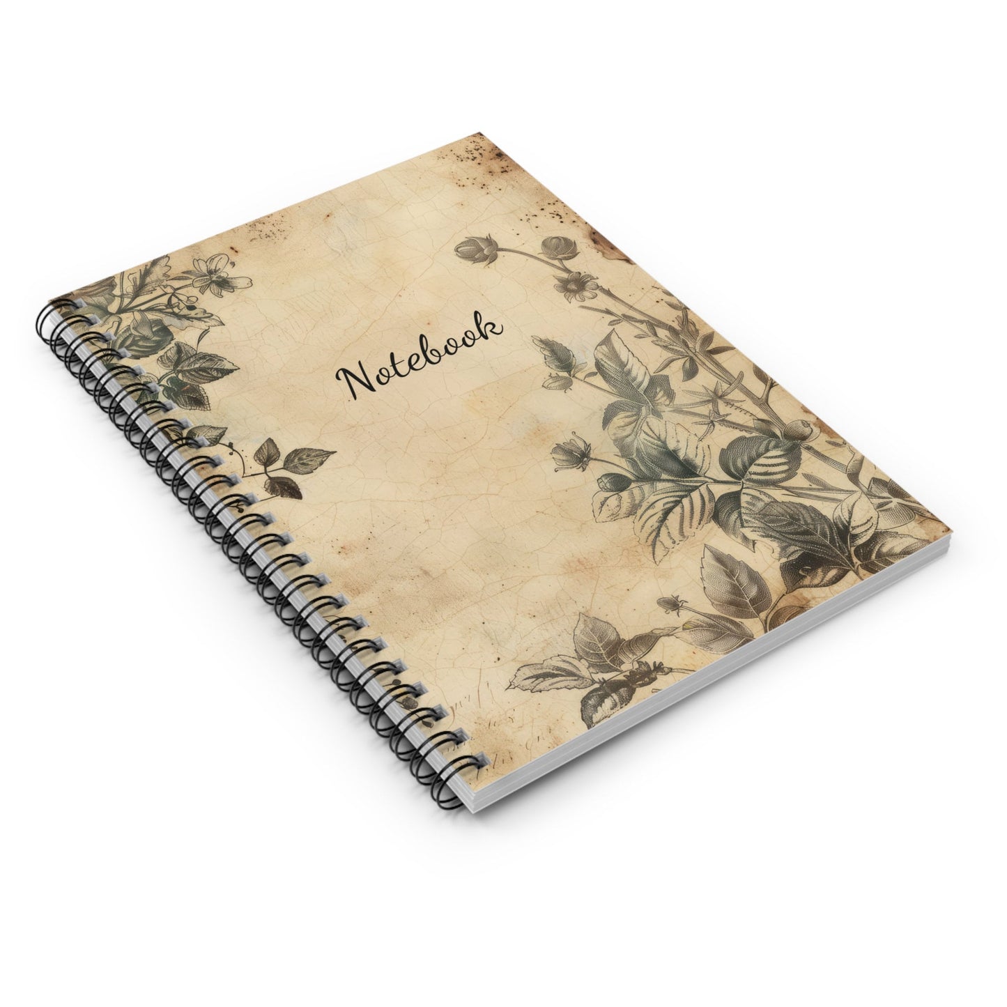 Mushroom Notebook 118-Page Spiral Ruled Line Paper Ideal for Shopping Lists School Notes Poems | 6x8 | Durable Metal Binding Stylish Cover