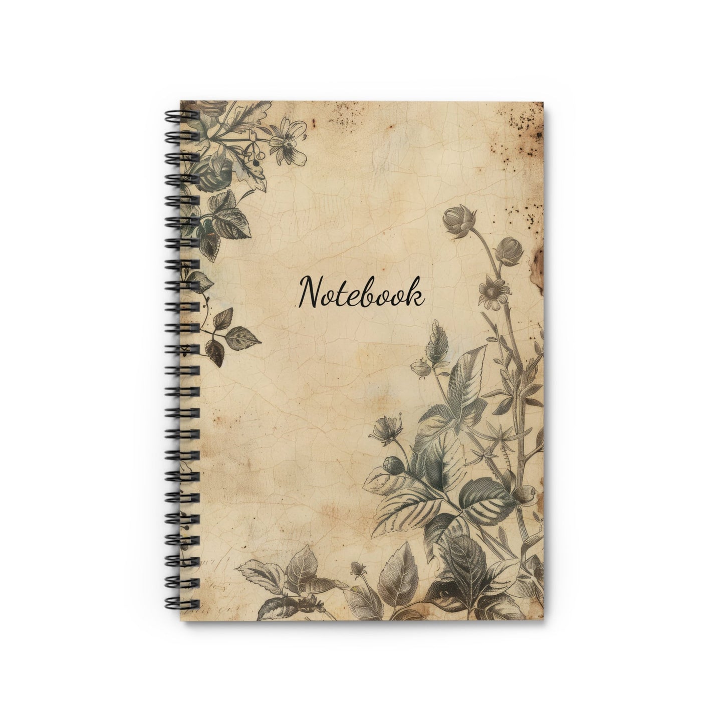 Mushroom Notebook 118-Page Spiral Ruled Line Paper Ideal for Shopping Lists School Notes Poems | 6x8 | Durable Metal Binding Stylish Cover