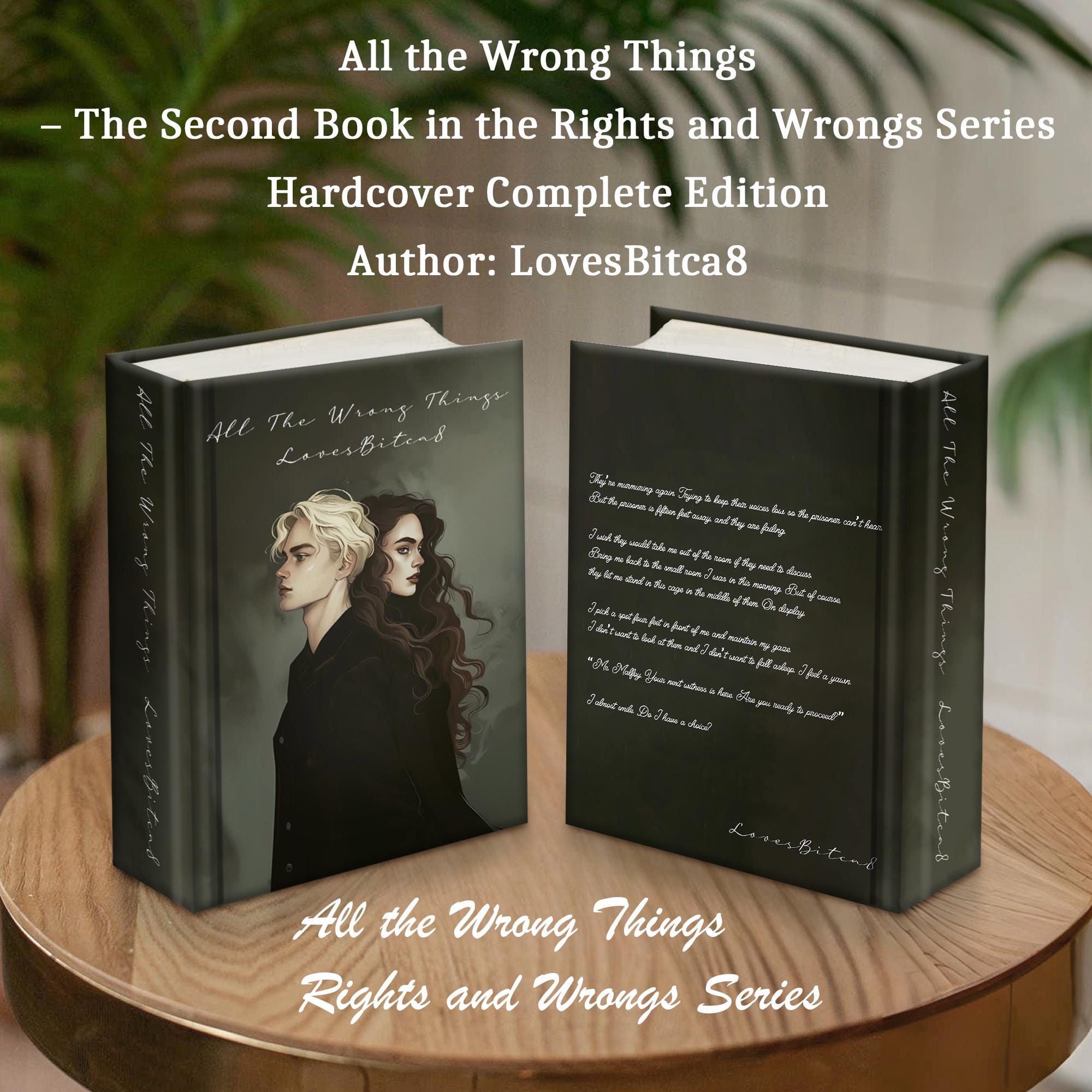 Romantic Fantasy Books: All The Wrong Things, Hardcover Edition of Dramione fan Fiction