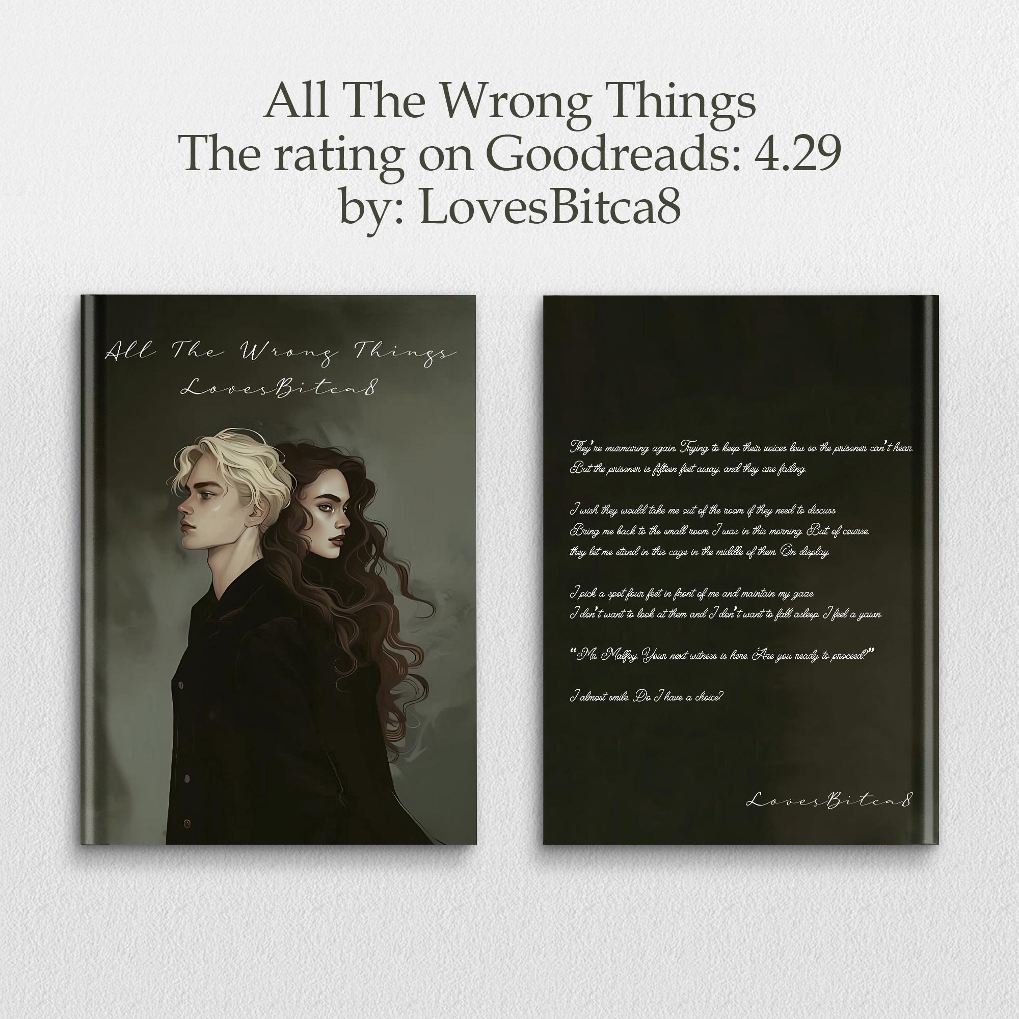 The Right Thing To Do, All The Wrong Things, Rights And Wrongs Series #1 And #2, Hardcover Book, Dramione Fanfic