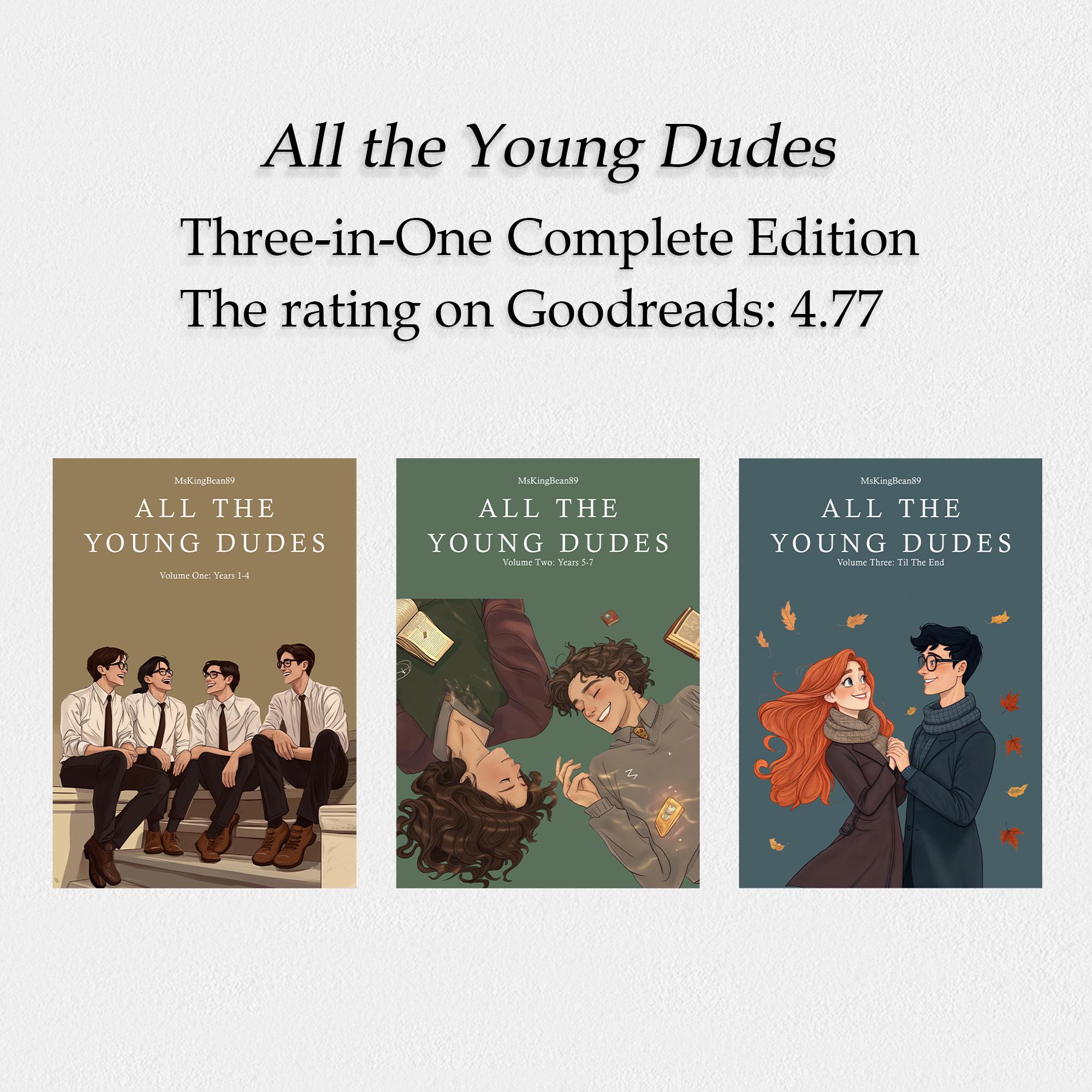 All The Young Dudes, Hardcover Book, 3 - Book Complete Series, Written by MsKingBean89