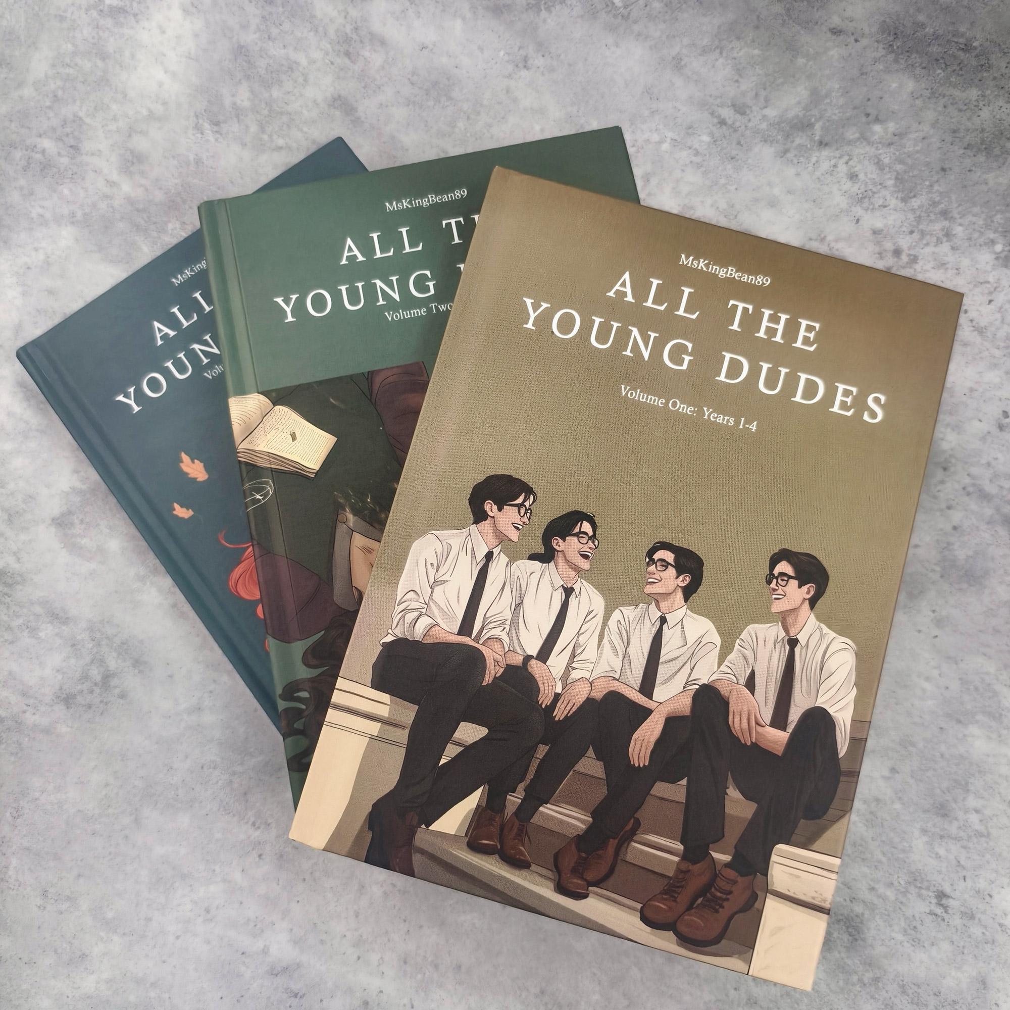 All The Young Dudes, Hardcover Book, 3 - Book Complete Series, Written by MsKingBean89